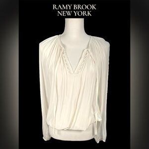 Ramy Brook | Long Sleeve Tassel Tie Blouse